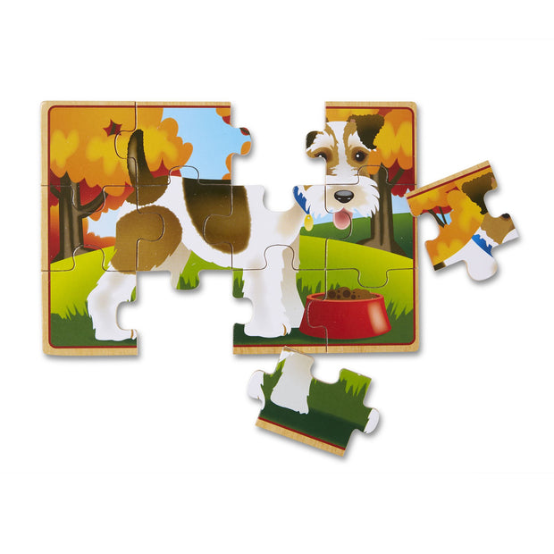 Wooden Jigsaw Puzzles in a Box - Pets
