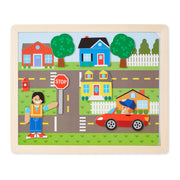 Wooden Magnetic Matching Picture Game