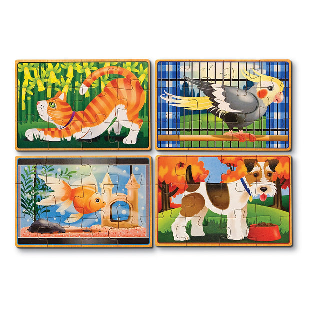 Wooden Jigsaw Puzzles in a Box - Pets