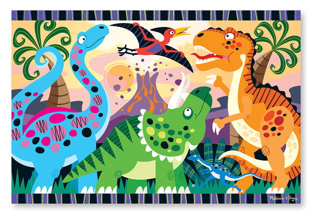 Dinosaur Dawn Jumbo Jigsaw Floor Puzzle (24 pcs, 2 x 3 feet)